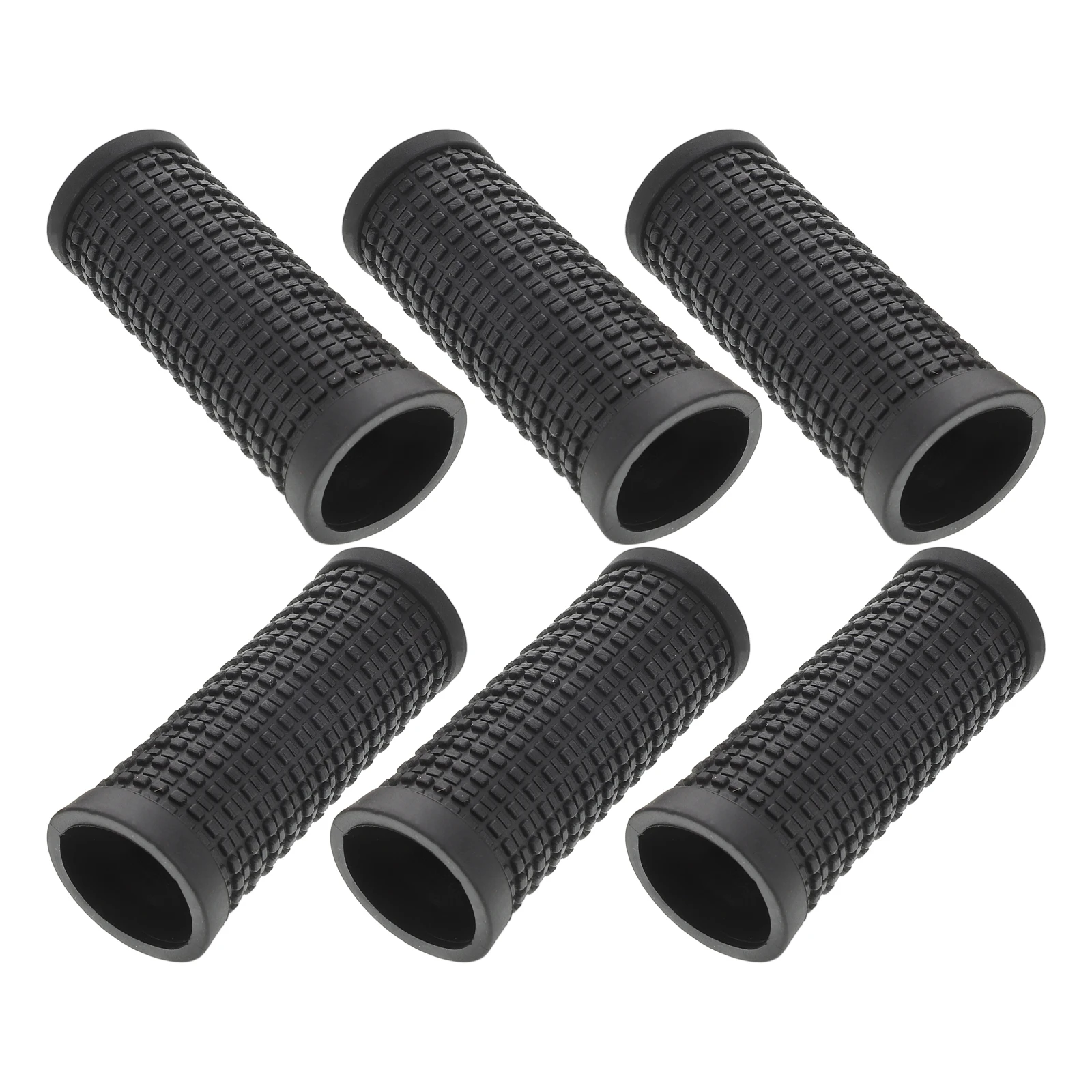 

6Pcs Bike Handlebar Grips Non Slip Rubber Comfortable Mountain Bike Grips Shock Absorbing Cycling Replacement Handle Covers