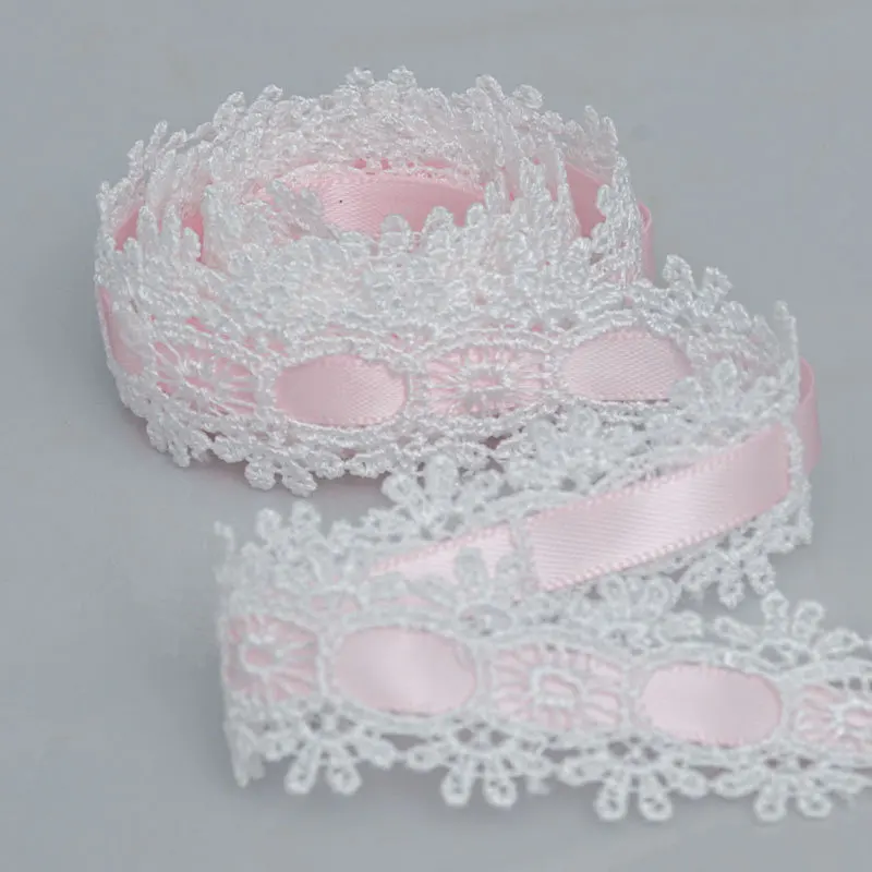 20 Yards Bänder Kleidung Hut Geschenk Dekoratives DIY-Bastelzubehör Bekleidungszubehör Webband Nähzubehör 2,1 cm Breite Spitzenband – Detail 6