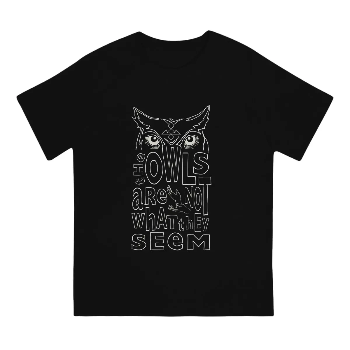 The Owls Are Not What They Seem Line Art Logo Special TShirt Twin Peaks Casual T Shirt Newest Stuff For Men Women