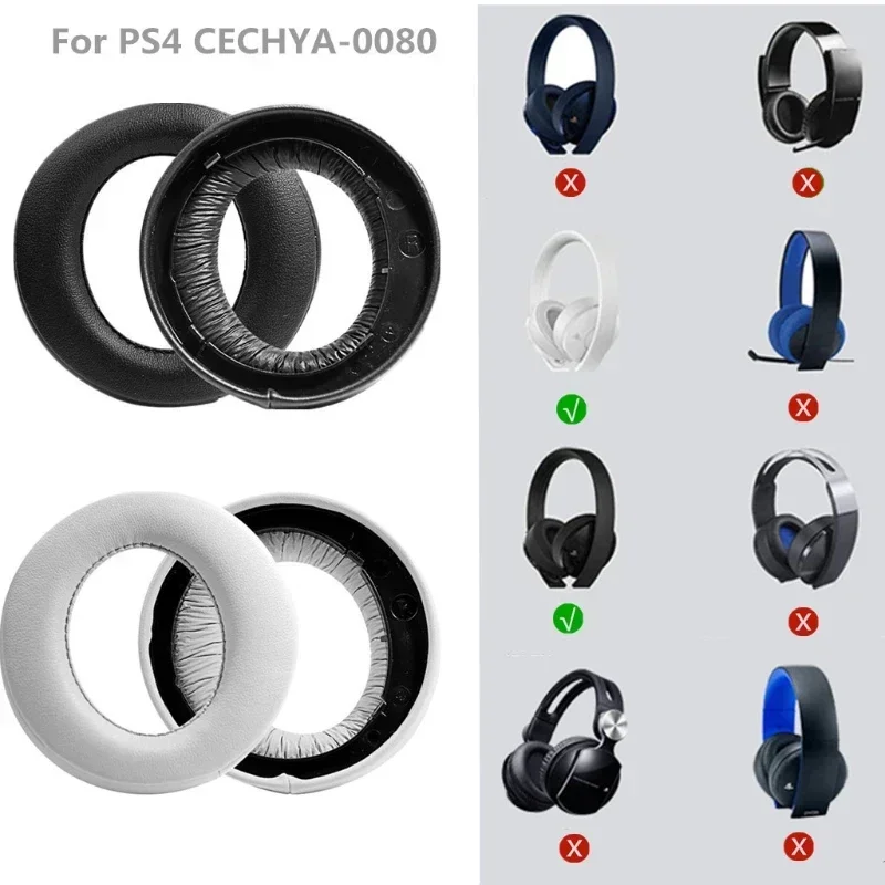 

Replacement High quality memory sponge protein skin Ear Pad With plastic buckle for Sony- PS4 GOLD 7.0 PC CUHYA0080 Headphone ，
