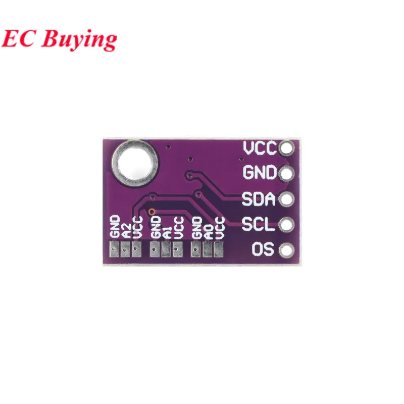 1Pc-10Pcs LM75 LM75A MCU-75 Temperature Sensor Module High Speed I2C IIC Interface High Precision Development Board