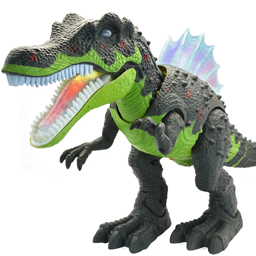 Grande dinosauro elettrico giocattolo Jurassic Park World Walking Dinosaur Robot con suono leggero Tyrannosaurus Rex Toys For Boys Kid