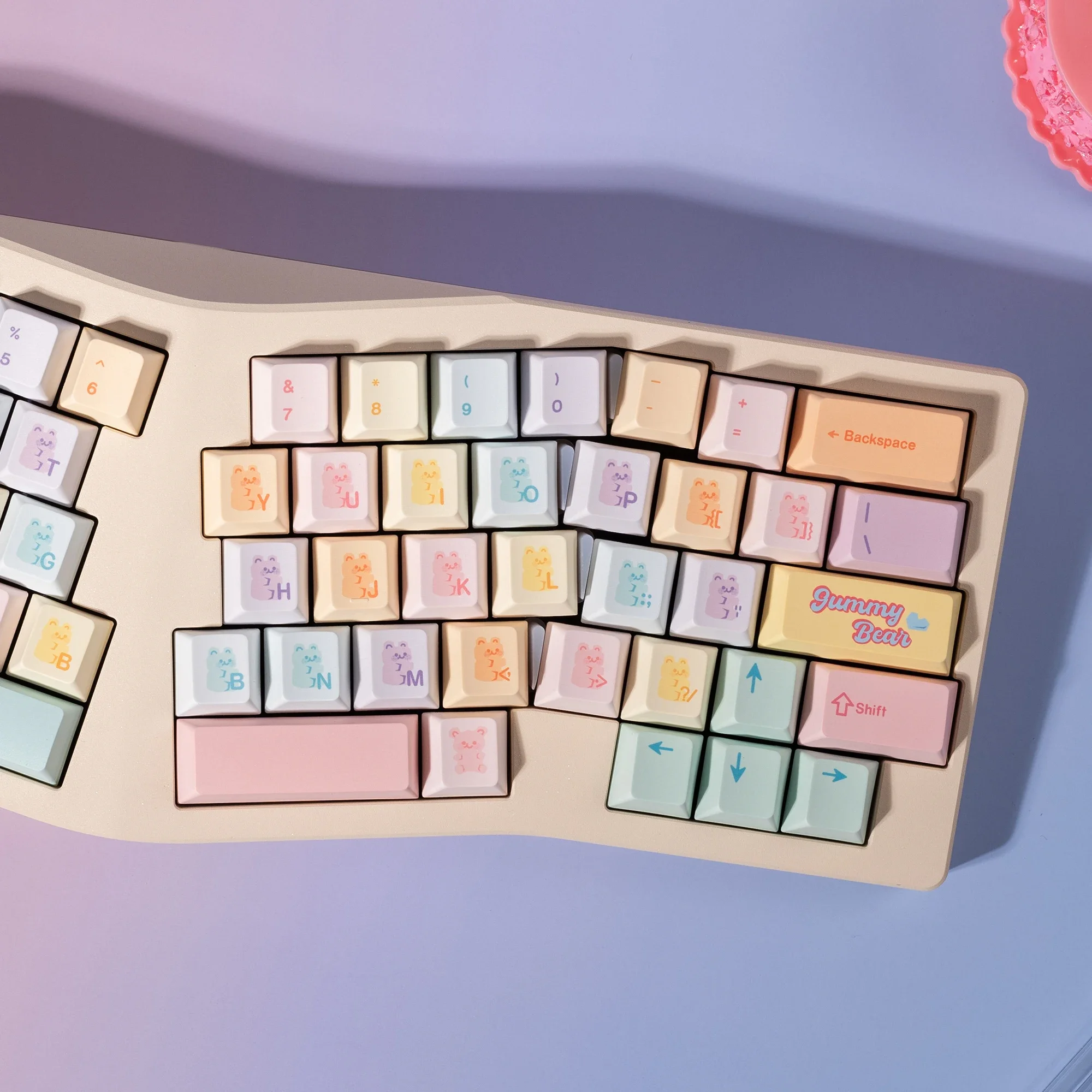 

Gummy Bear PBT customized keycap, five-sided hot sublimation