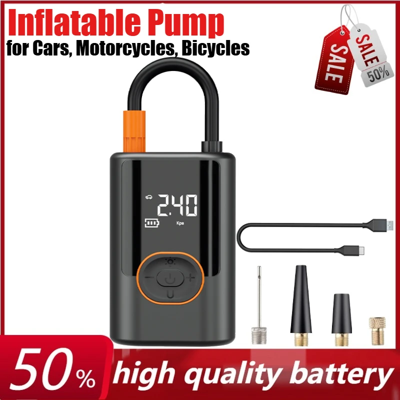 

100W 4000mAh Portable Car Jump Starter Intelligent Tire Pressure Detection for Cars,Motorcycles,Bicycles,balls Power Bank