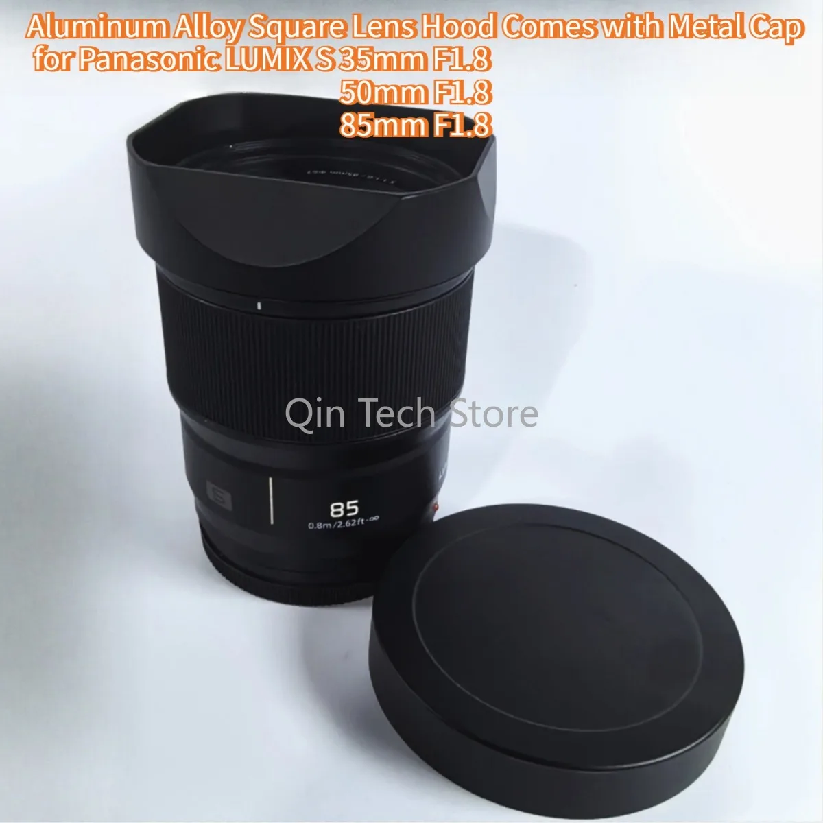 pare-soleil-carre-a-baionnette-en-alliage-d'aluminium-livre-avec-capuchon-metallique-pour-camera-panasonic-lumix-s-35mm-f18-50mm-f18-85mm-f18-l