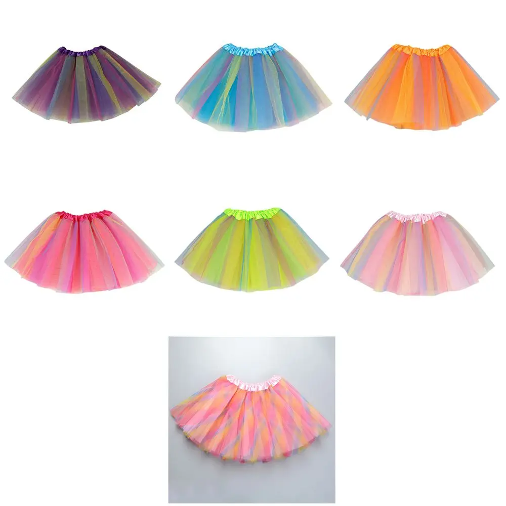 Princess Birthday Party Party Dress Tutu Dress Girls  Ballet Dance 3 Layers