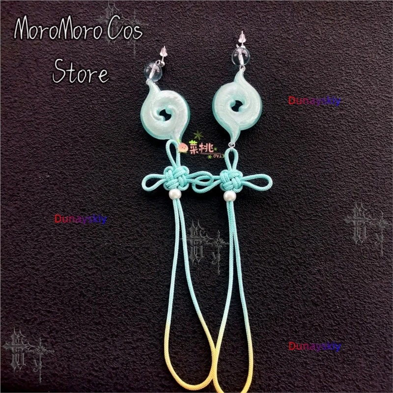 Wuthering Waves Qingxiao Full Set Hair Ornament Earrings Two Dimensional Game Costume Cosplay Accessory Comic Con Show view 5