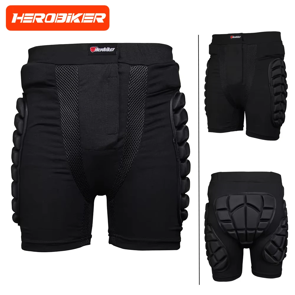 Motorcycle Armor Pants Riding Shorts For Men Off-road Riding Anti Fall And Hip Protection Shorts Outdoor Skiing Pants