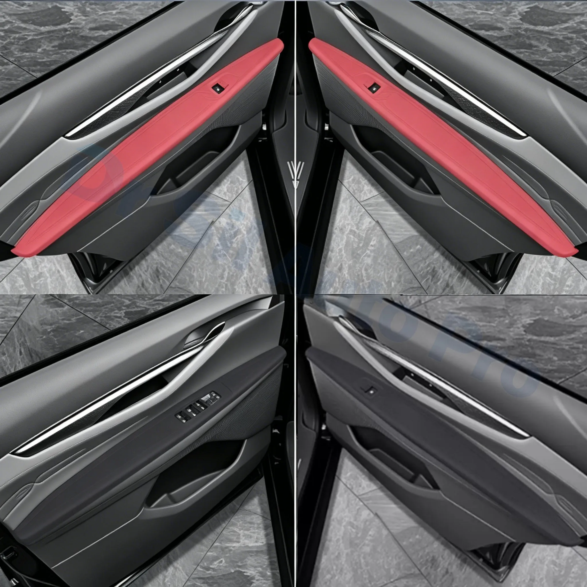 Kit de Silicona para Interior de Ford Edge L 2023-2026, Cubierta para Panel de Interruptores de Ventanas de 4 Puertas, Accesorios Decorativos para Interior de Auto