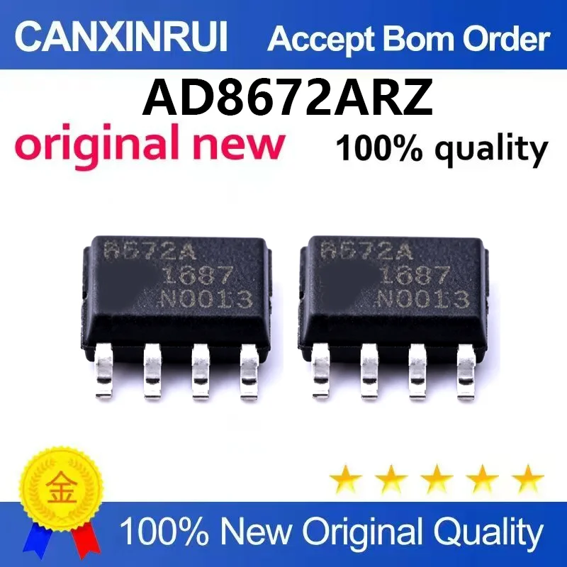 (5pcs-100pcs)Brand new original AD8672ARZ silk screen 8672A low input bias current operational amplifier