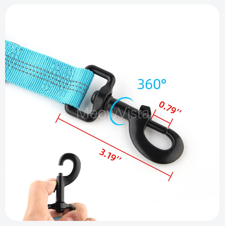 Custom Name No Pull Dog Harness Elastic Buffer Leash Set Adjustable Reflective Nylon Walking Lead for Small Medium Large Dogs