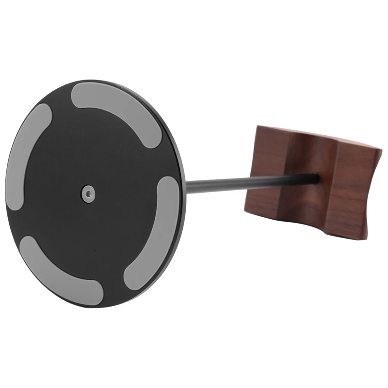 Headphone Stand, Headset Holder Made Of Walnut Wood & Aluminium, Natural Walnut Gaming Headphone Holder With Heavy Base