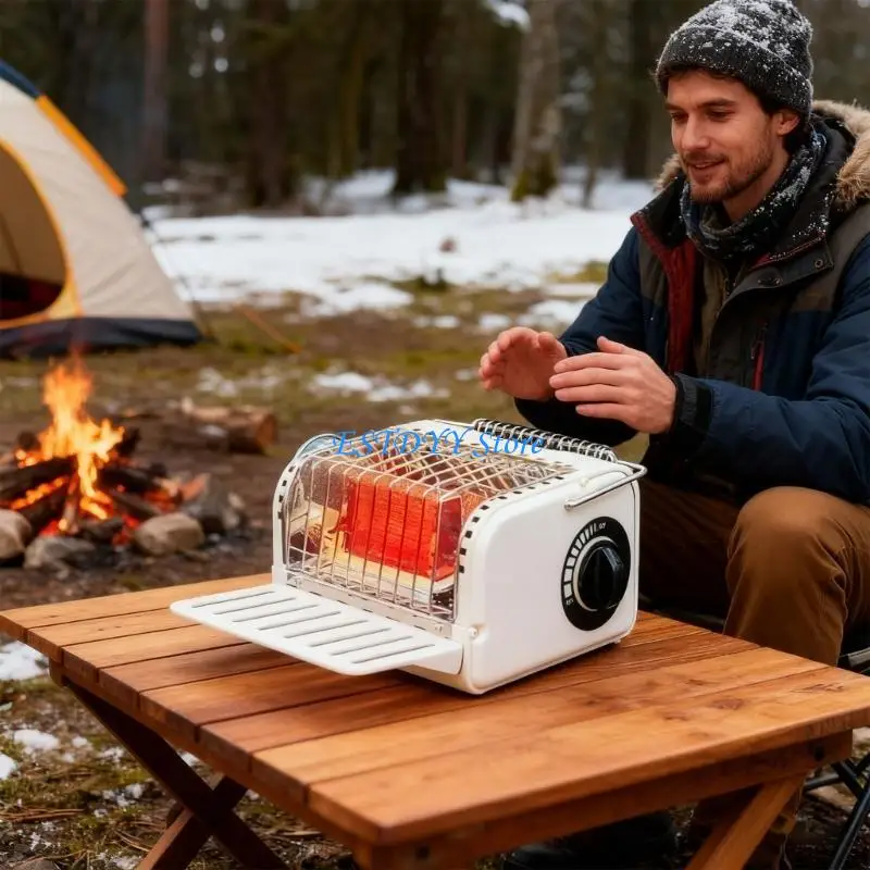 G6DE معدات التخييم موقد قابل للنقل خطة رقيقة تسليط الضوء على حقيبة التخزين لراحة الدفء