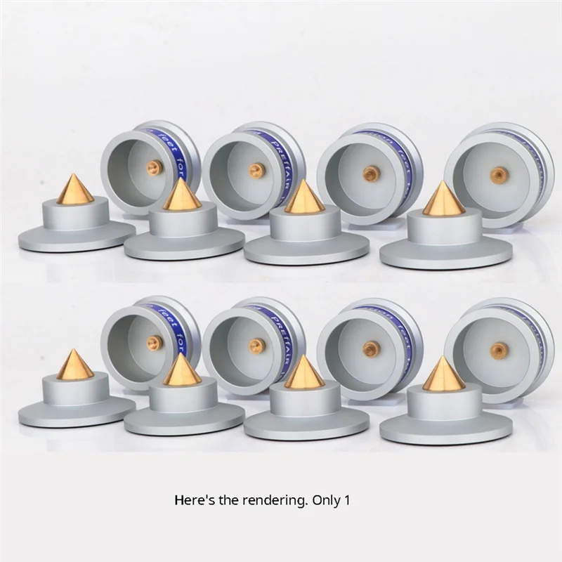 N91R-スピーカー分離スパイクスピーカーベースパッド滑り止めベースパッド付きアルミ防振ターンテーブルアンプ用