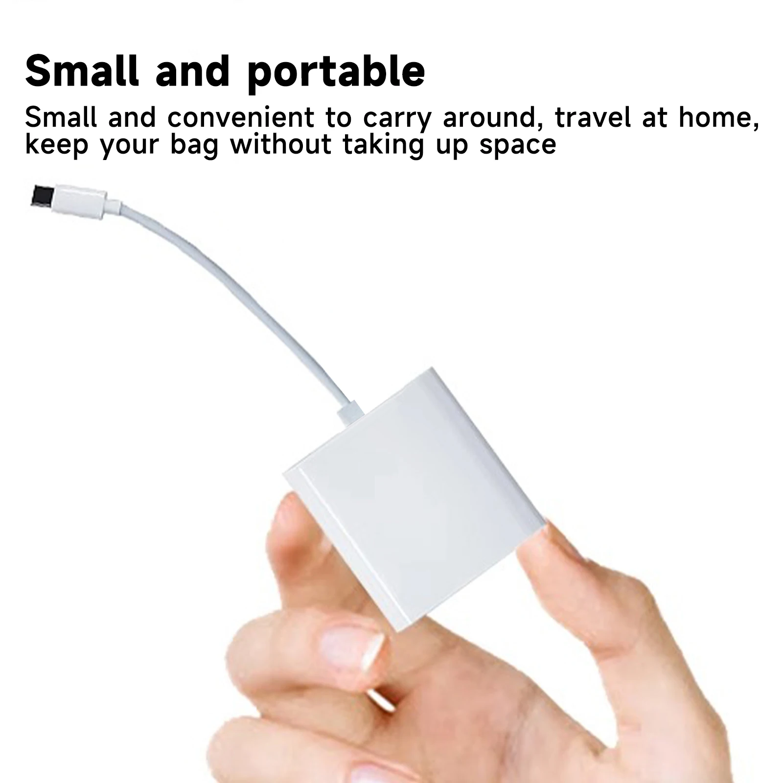 Adaptador de lector de tarjetas de memoria 2 en 1 tipo C Lightning SD TF convertidor de datos para Samsung Huawei XiaoMi Plug and Play instantáneo ﻿