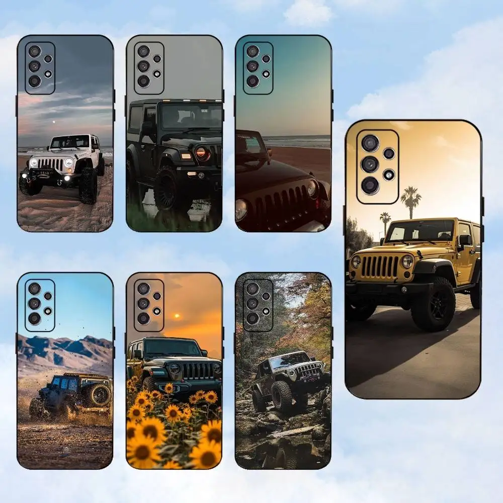 

J-Jeeps off-road SUV Phone Case For Samsung S25,S24,S23,S22,S21,S20,S10,Ultra,Plus,Lite,FE,Soft Silicone Black Cover