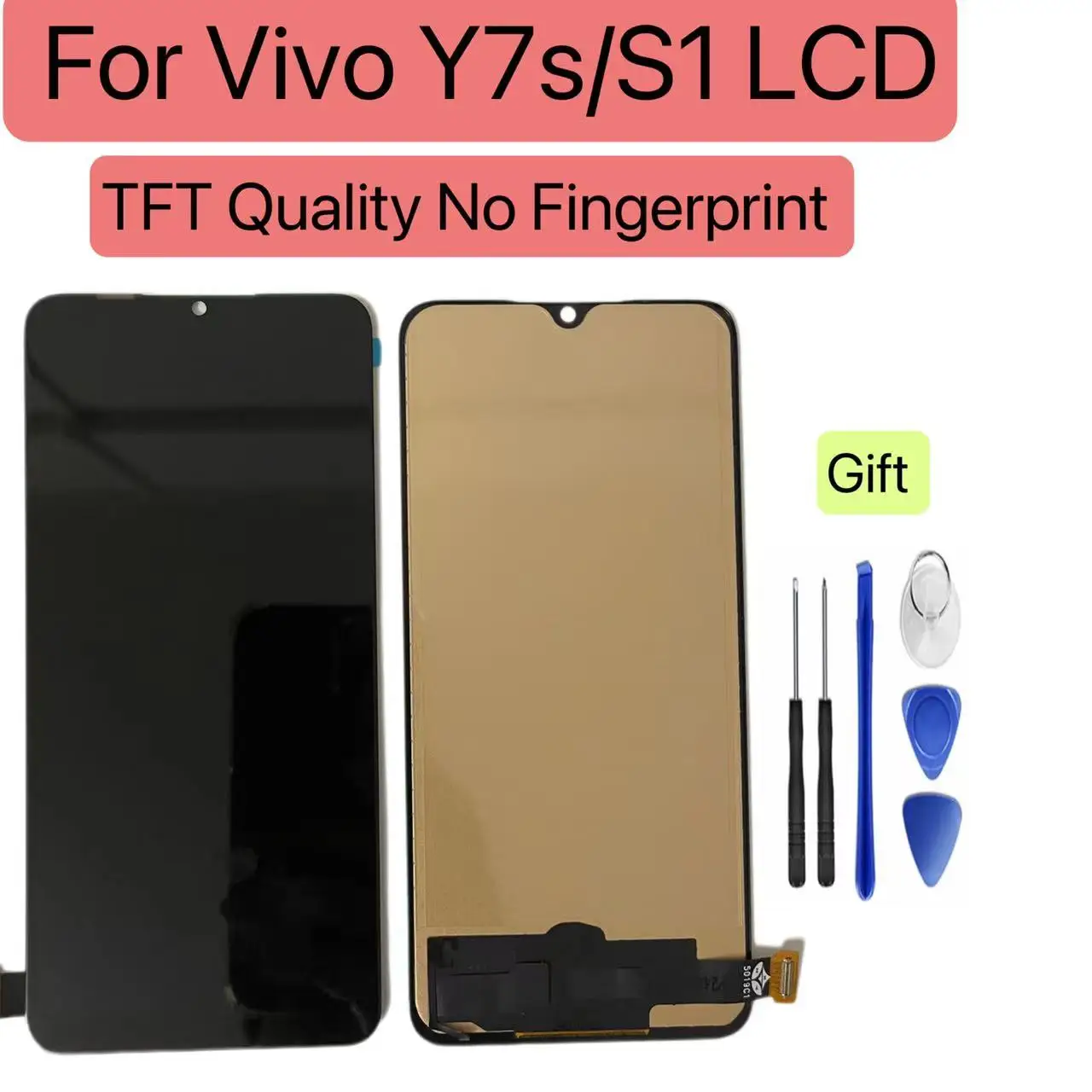 Amoled 6.38 Inch LCD For Vivo S1 Y7S Z5 Y9S IQOO Neo Touch Screen V1907 V1913 V1921 V1945 Digitizer Assembly LCD Replacement
