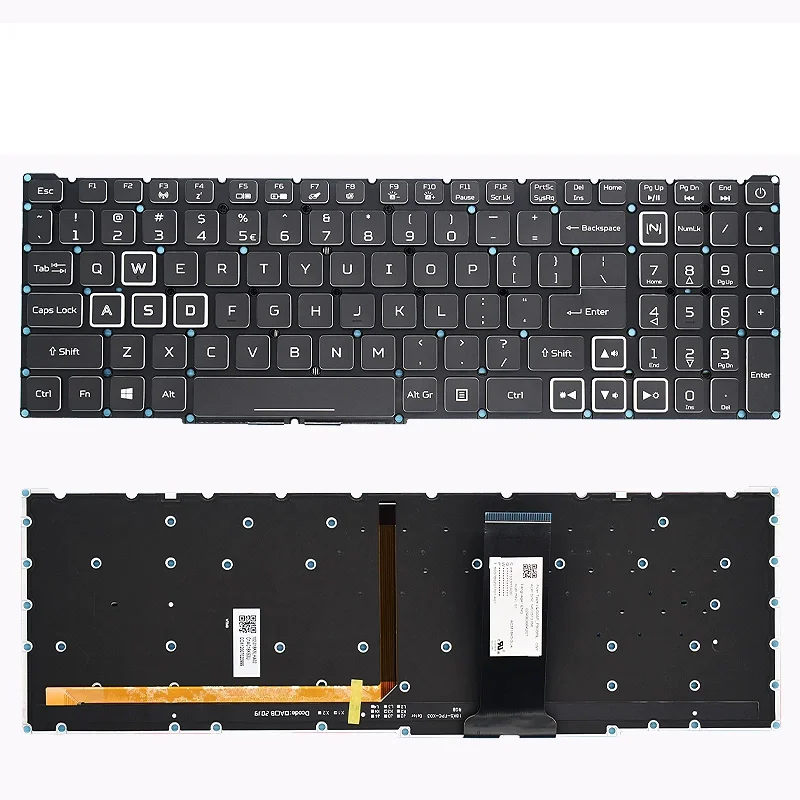 US Language Backlit Backlight Keyboard For Acer AN515-54/55/43 AN715-51 N18C3 N18C4 N18I2 N18I3