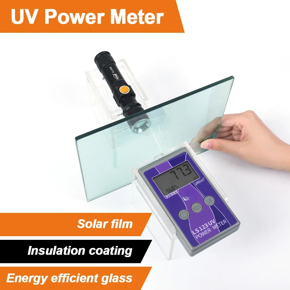 Rejection Radiation Intensity Measurement Glass Solar Film Window Tint Tester UV Power Meter