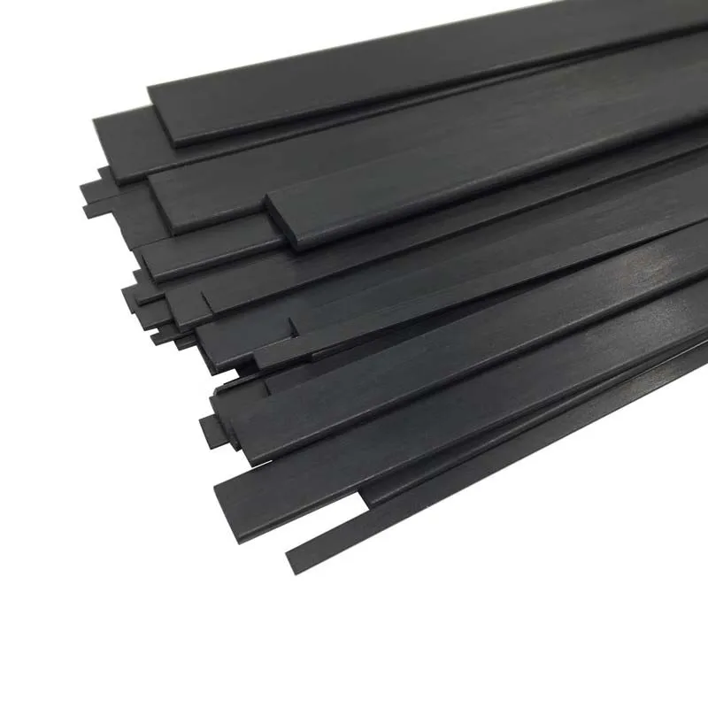 1/5 قطعة عالية الجودة ورقة ألياف الكربون شريط مسطح طول 495 مللي متر عالية القوة ألياف الكربون قطاع الكربون شقة سميكة 0.3-6 مللي متر