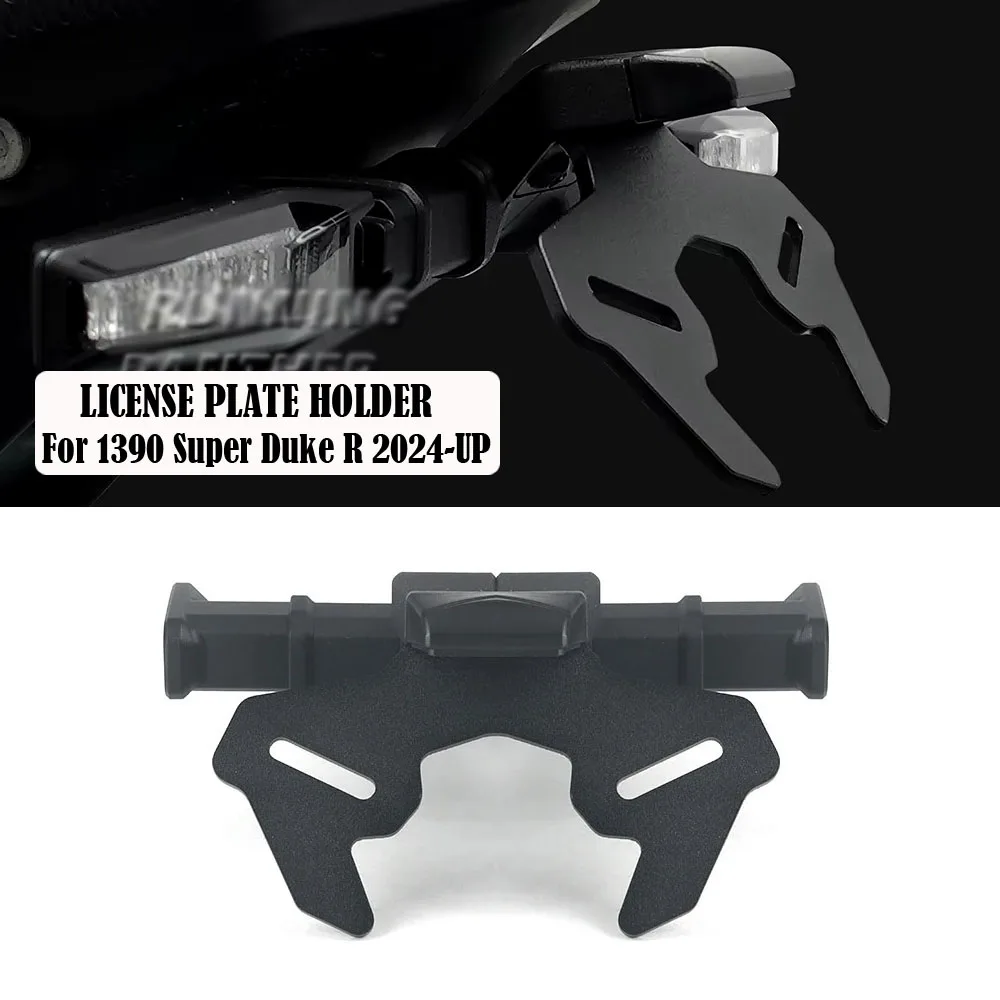 For 1390 Super Duke R 2024-UP Motorcycle Rear Short Tail Stock License Plate Holder Tailstock Frame Bracket Kit