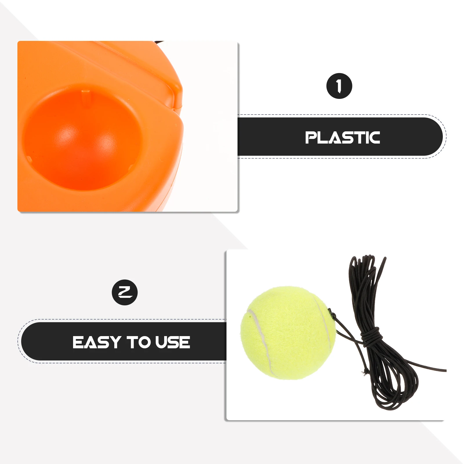 

1 комплект, тренировочный отбойник, прочный нейлоновый пластик, рефлектор для координации рук и глаз, спортивное оборудование в помещении и на открытом воздухе, портативное многоразовое