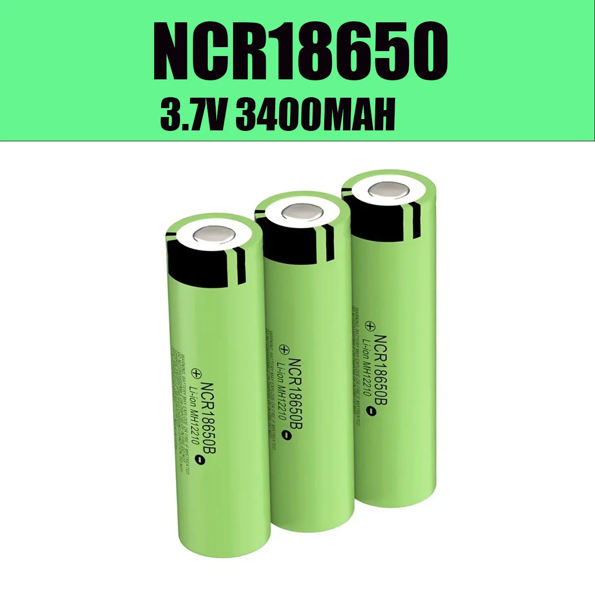 

new 18650, 3,7 v, NCR 18650b Battery litio, 100% Original, 3400mAh,