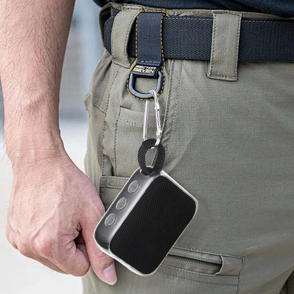 TPU 커버 케이스 충격 방지 휴대용 스탠드업 스킨 커버 투명 방수 보호 케이스 JBL Go 4 휴대용 BT 스피커용