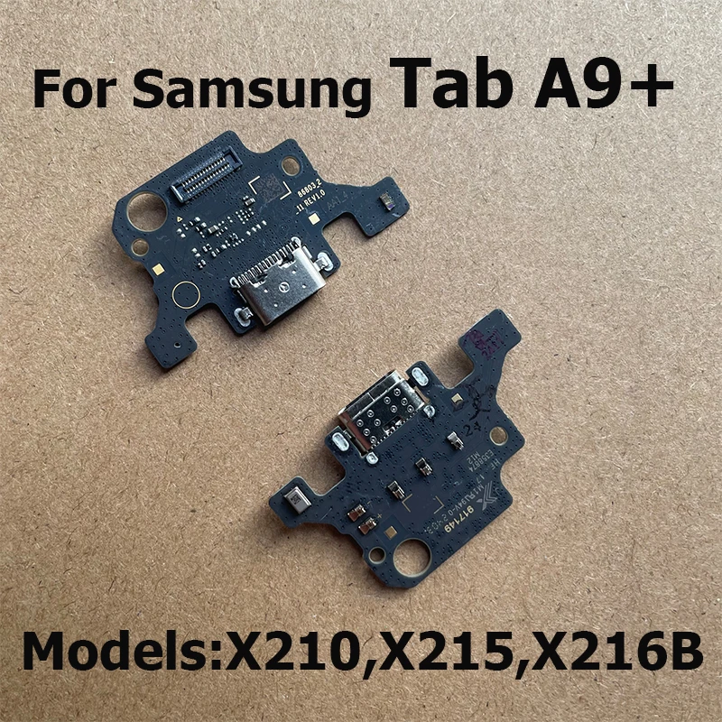 For Samsung Galaxy Tab A9 A9+ Plus Fast USB Charging Dock Board Jack Plug PCB Charger Port Mircophone Flex Cable X210 X215 X216B