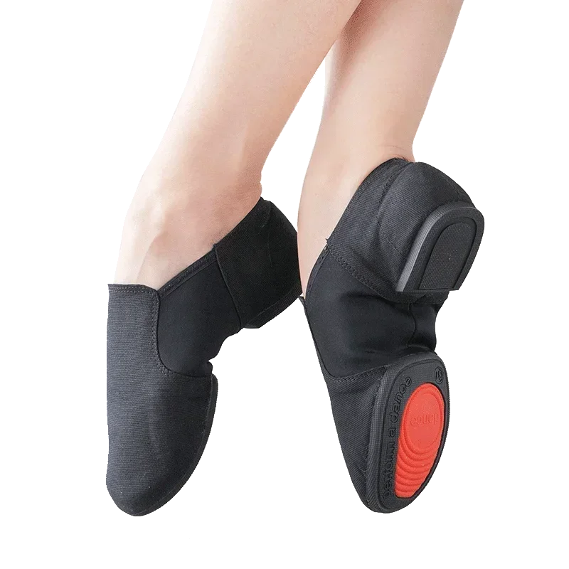 屋外用ソフトラバーボトム女性用キャンバス大人用ジャズバレエ教師用フィットヨガダンスシューズ