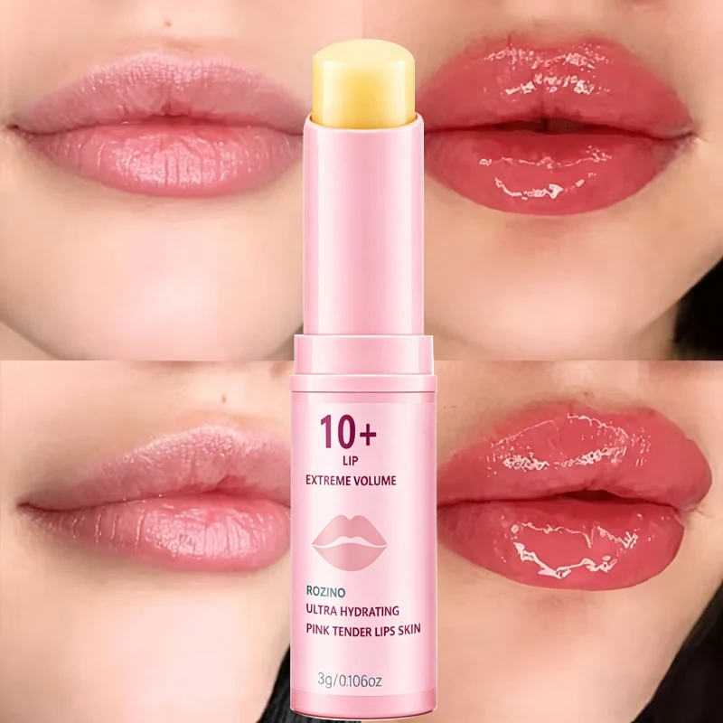 10+ Volumizing and Moisturizing Lip Balm, Used for Dry, Chapped, Dead Skin, and Lip Lines, Moisturizes and Plumps, Smooths Texture, Smoothes Lip Lines, Makes Lips Plump & Full, and Revitalizes Lips. Day and Night Care, Suitable for All Seasons, Christmas Gift for Women.