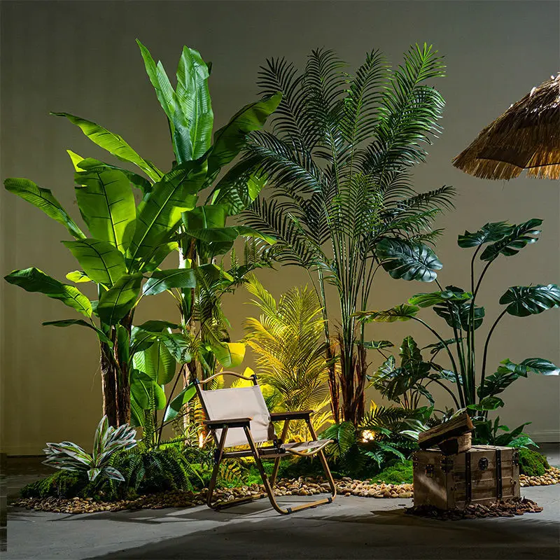 التخييم محاكاة الرياح النباتات الخضراء المناظر الطبيعية مزيج النبات داخلي الطحلب الزخرفية زخرفة #3