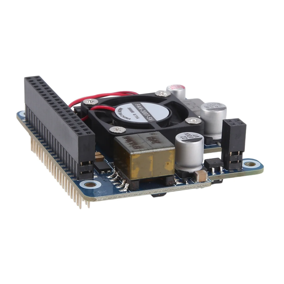 Dla Raspberry Pi 5 PoE HAT 802.3af/At karta rozszerzeń z wentylatorem chłodzącym, dla Raspberry Pi 5