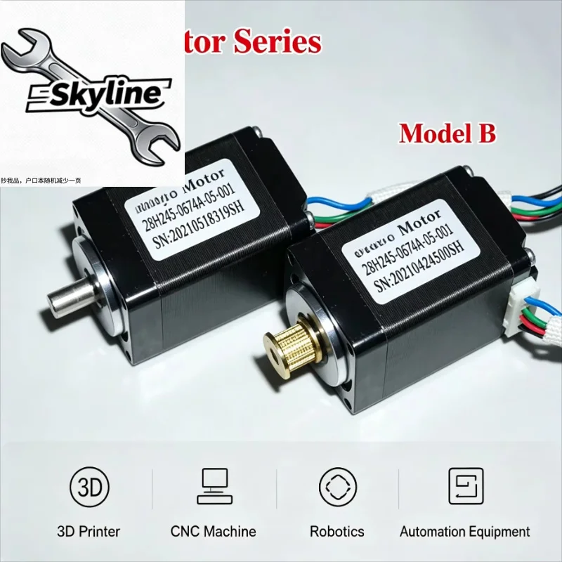Suitable for NEMA11 1.8 Degree 28MM 2-Phase 4-Wire Hybrid Stepper Motor with 5mm Shaft