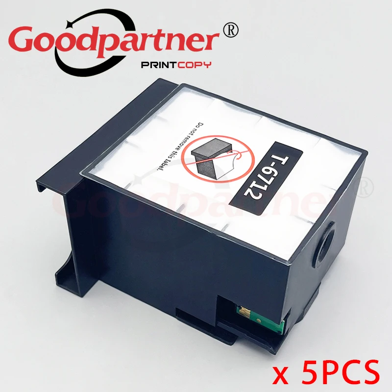 

5X T6712 T671200 Ink Maintenance Box for EPSON WF 6090 6590 8010 8090 8510 8590 / WF6090 WF6590 WF8010 WF8090 WF8510 WF8590