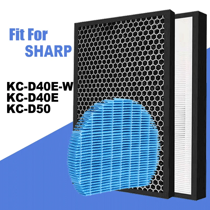 For Sharp Air Purifier KC-D40E-W KC-D40E KC-D50 Hepa Carbon Humidifying Filter FZ-D40HFE FZ-D40DFE / FZ-D50HFE FZ-D50DFE FZ-A60M