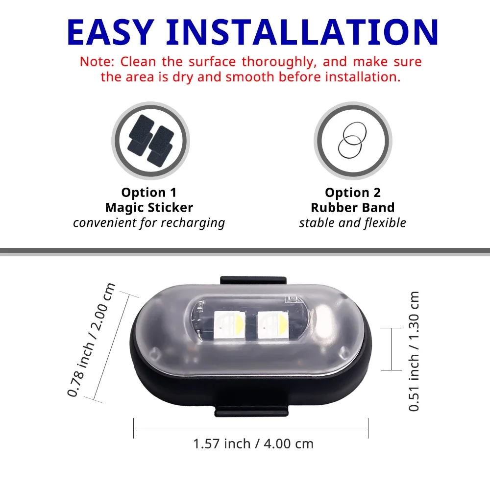 RGB Skateboard Scooter Light Underglow Kit Wireless Remote Control LED 8 Color Rechargeable Strobe Ambient Night Riding Decor