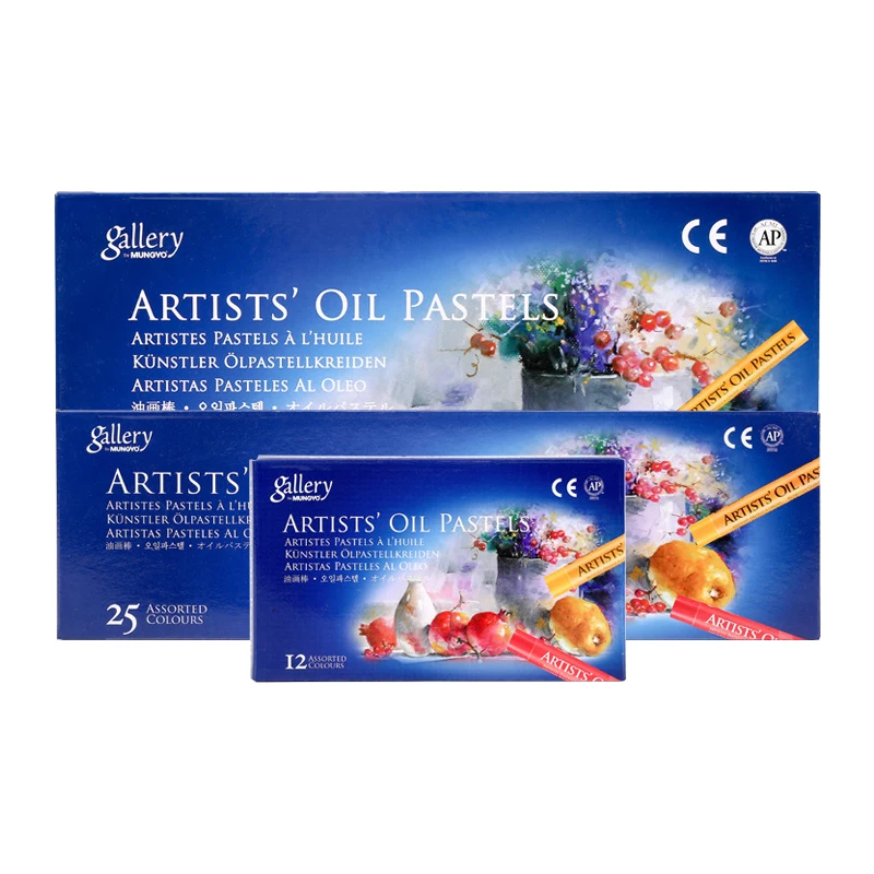 MUNGYO Artist Soft Oil Pastel Set 12/25/50Color Professional Painting Drawing Graffiti Art Crayons Washable Non Toxic Art Supply