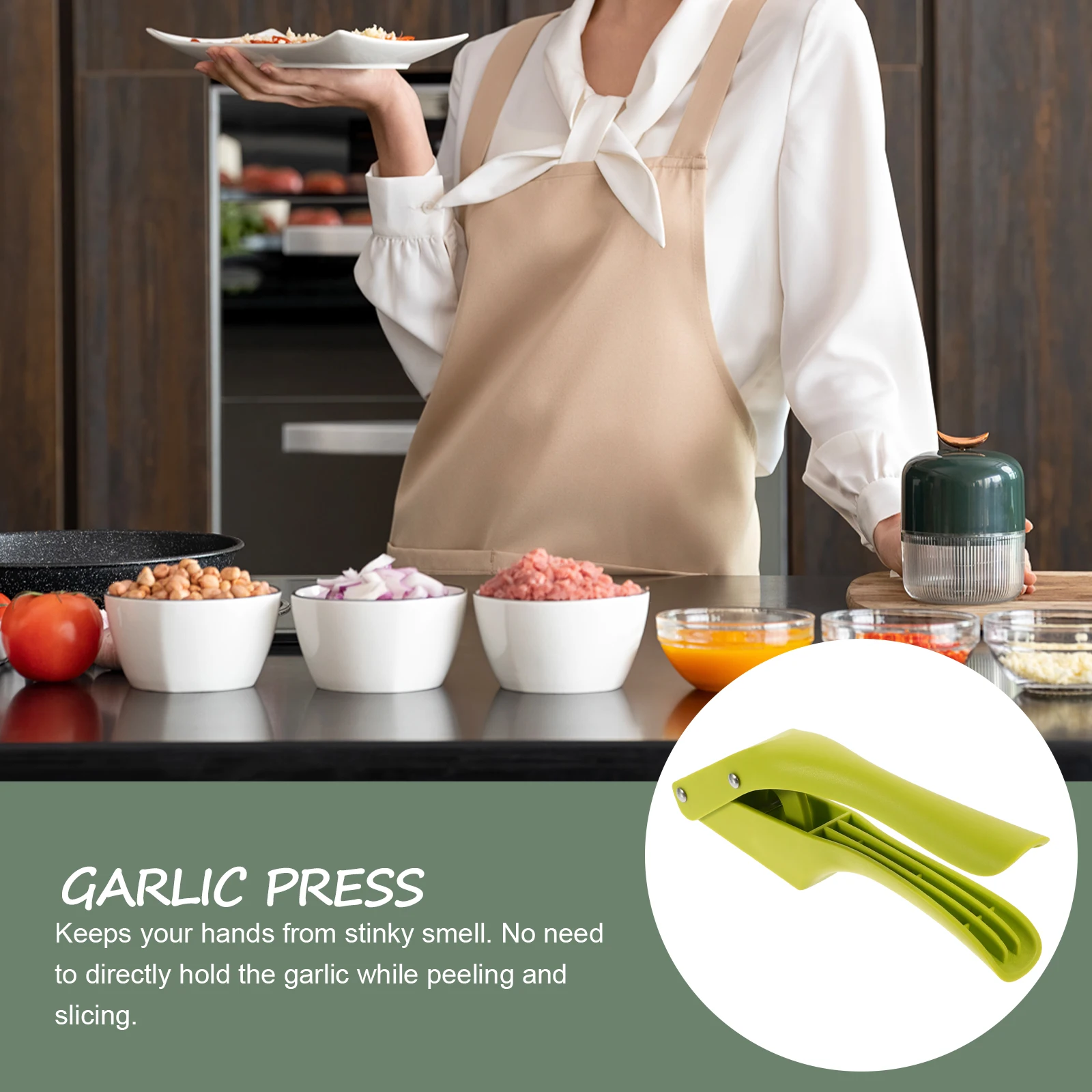 

Aluminum Alloy Garlic Slicer Stainless Steel Press Manual Meat Grinder Home Metal Crusher Kitchen Utensils Mincer Veggie Tool