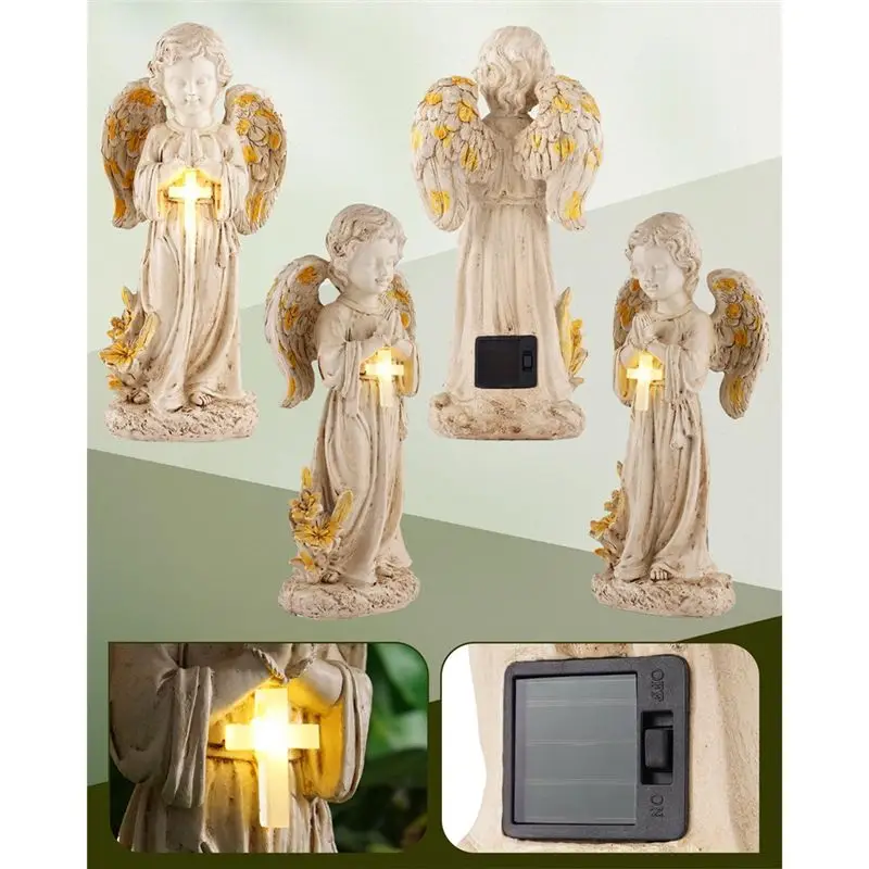 Solar Angel Figurines Light, 12
