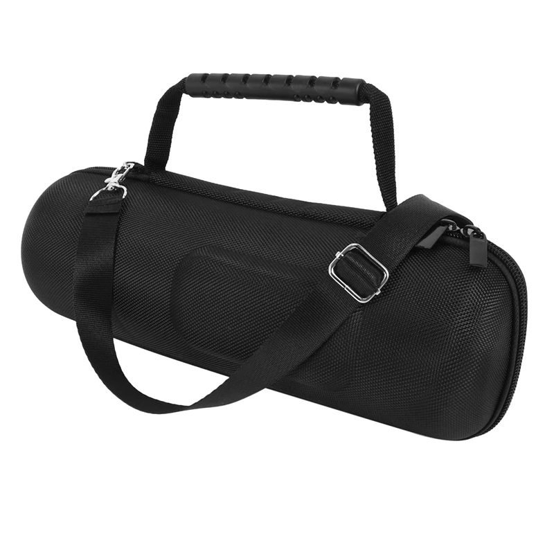 ABMF Travel Protective Cover Case Pouch Bag for Charge 4 Bluetooth Speaker Extra Space for Plug & Cables Black