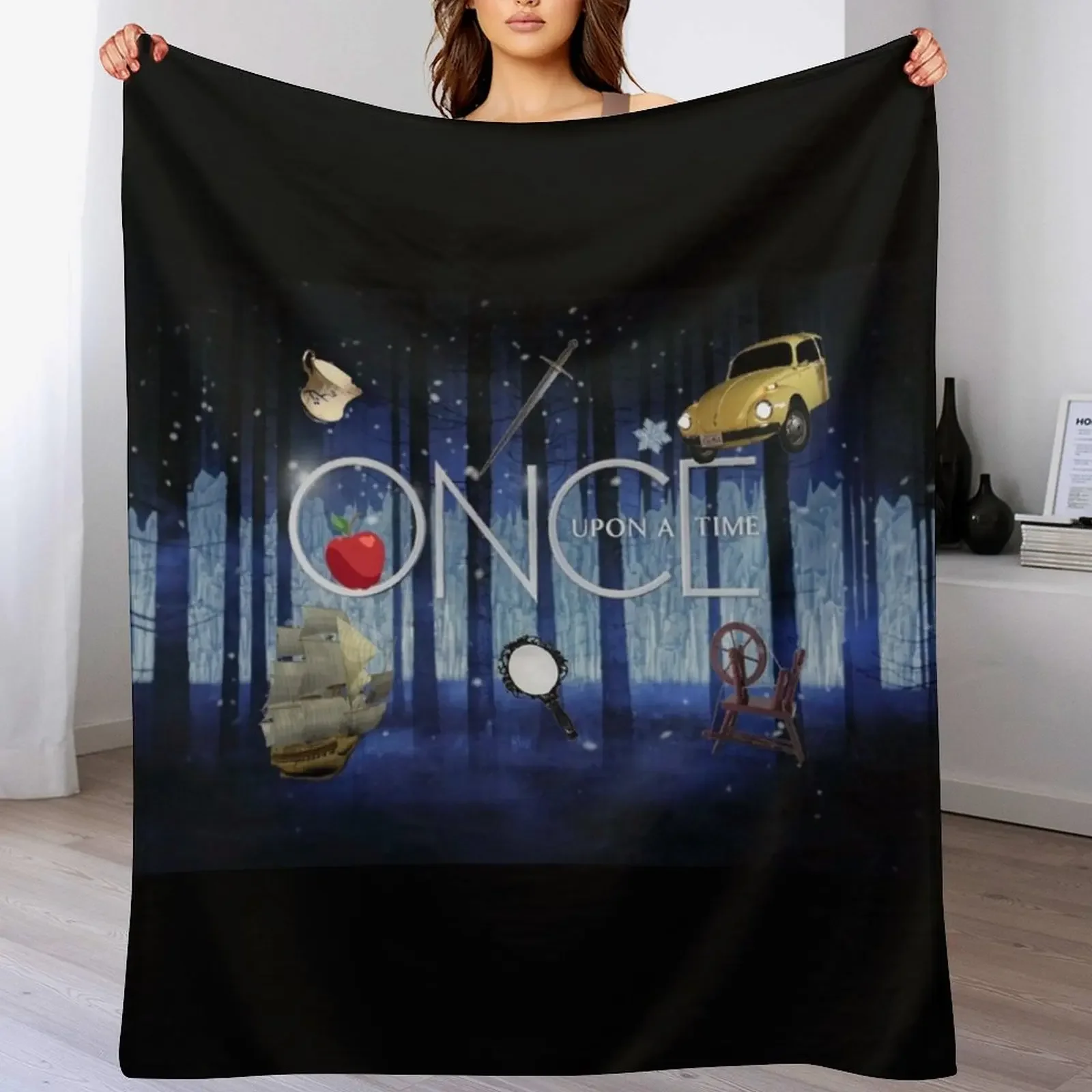 

ONCE UPON A TIME new! Throw Blanket halloween Decorative Sofas Luxury St Blankets