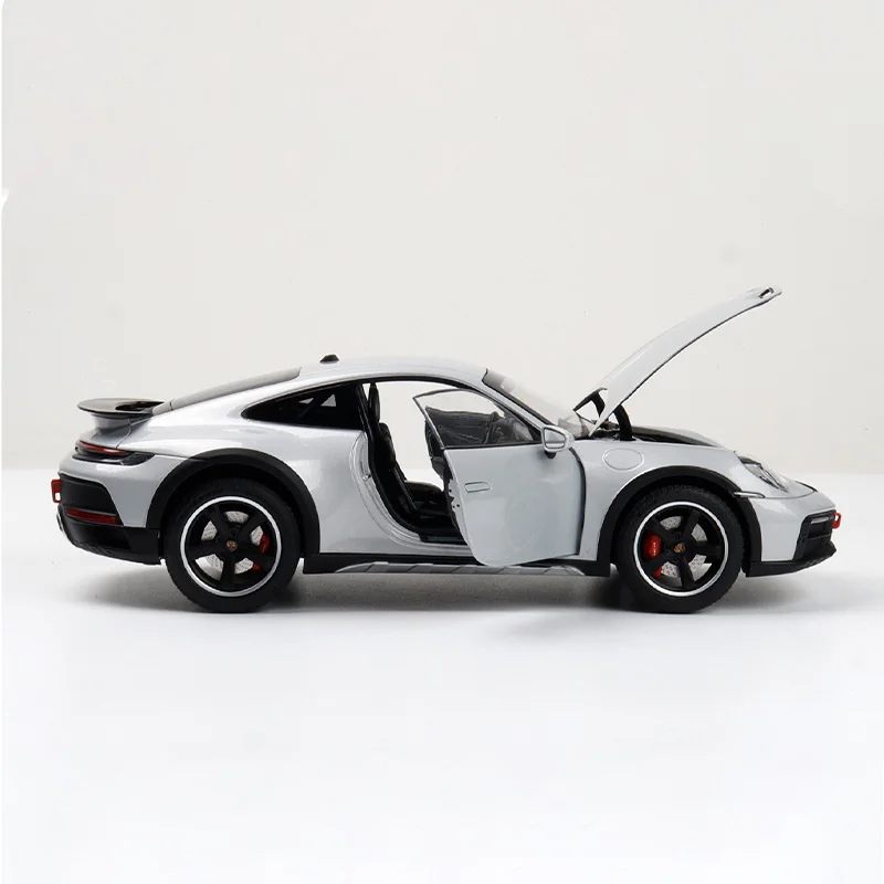 Normv escala 1:18 2023 911 dakar simulação liga modelo de carro estático dissipação brinquedo colecionável presente lembrança decoração