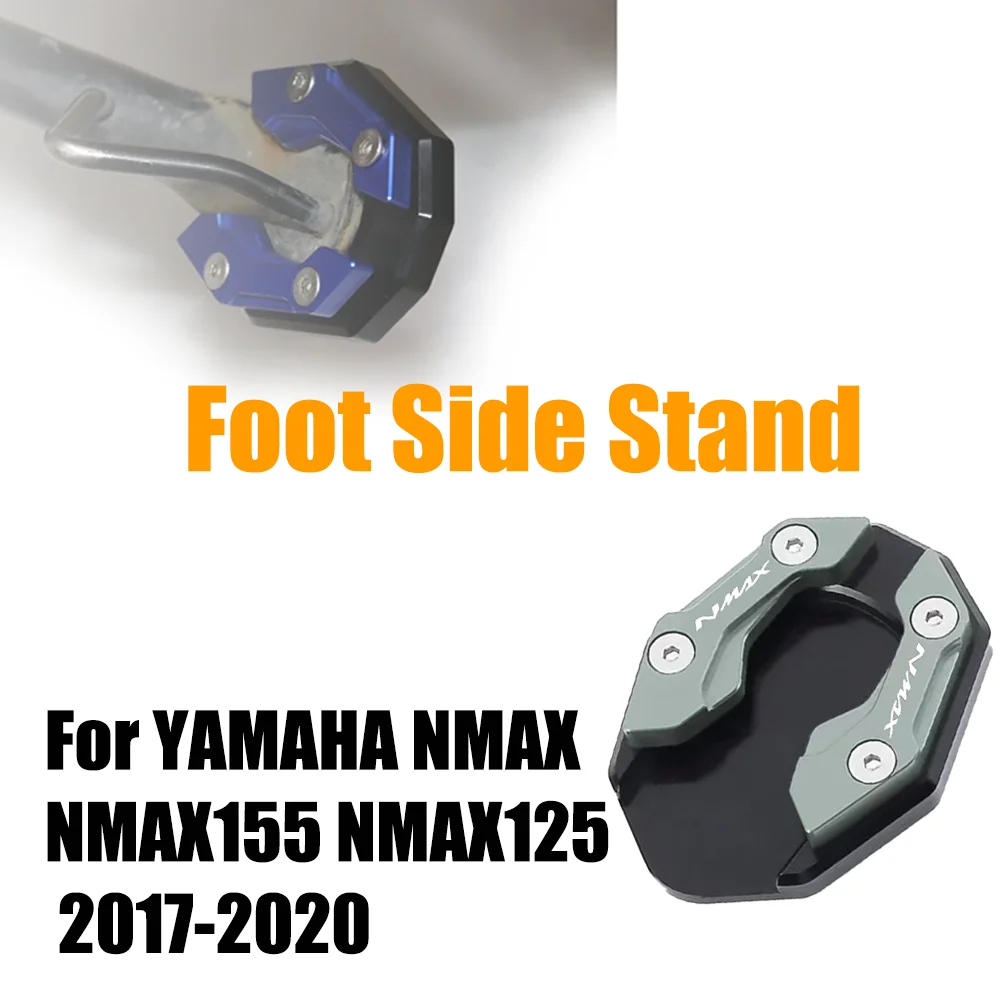 For YAMAHA NMAX NMAX155 NMAX125 N-MAX 2017-2020 CNC Motorcycle Kickstand Foot Enlarger Side Extension Pad Stand Support Plate