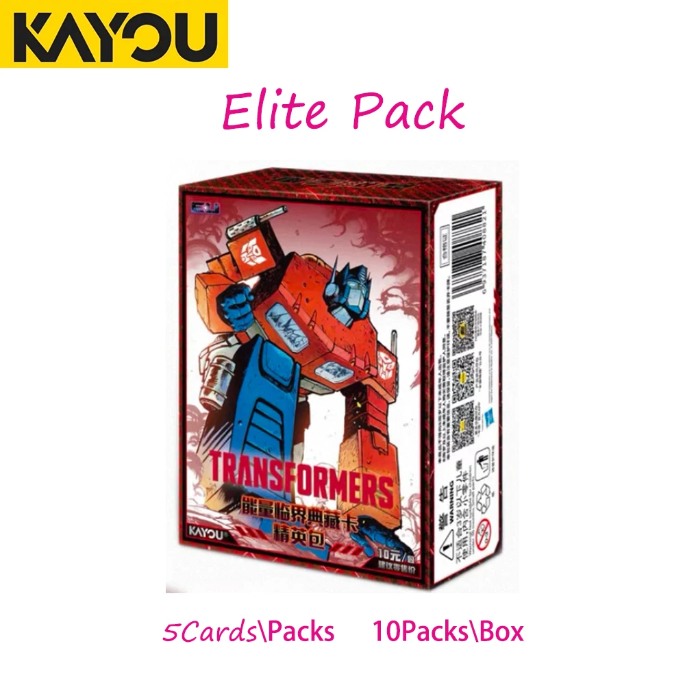 Kayou – boîte à cartes Transformers, cartes de Collection de seuil d'énergie, Optimus Prime Bumblebee Megatron, carte secrète, jouet pour enfants, cadeaux de naissance