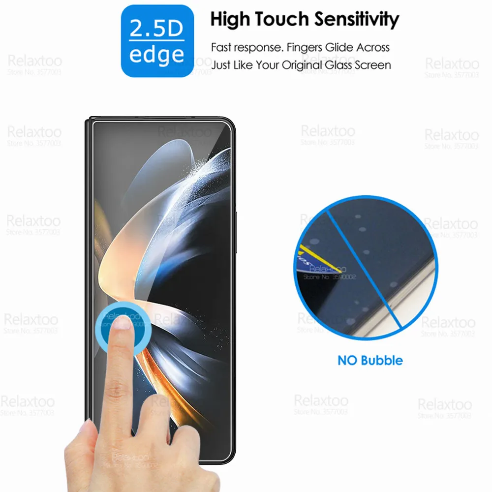 3-1 Stück gehärtetes Schutz glas für Samsung Galaxy Z Fold 4 5 Displays chutz folie Samsung Zfold4 Fold4 Zfold 4 5g Sicherheits abdeckung folie