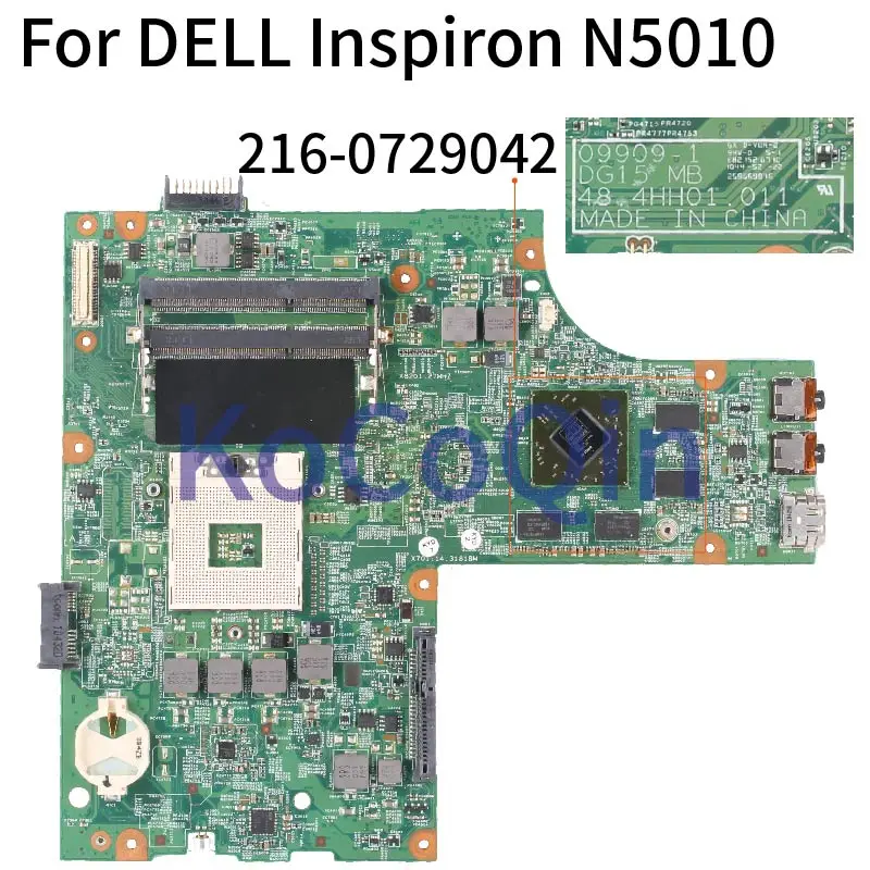 

Материнская плата для ноутбука DELL Inspiron N5010 CN-052F31 052F31 09909-1 HM57 с графическим процессором 1G, материнская плата для ноутбука протестирована