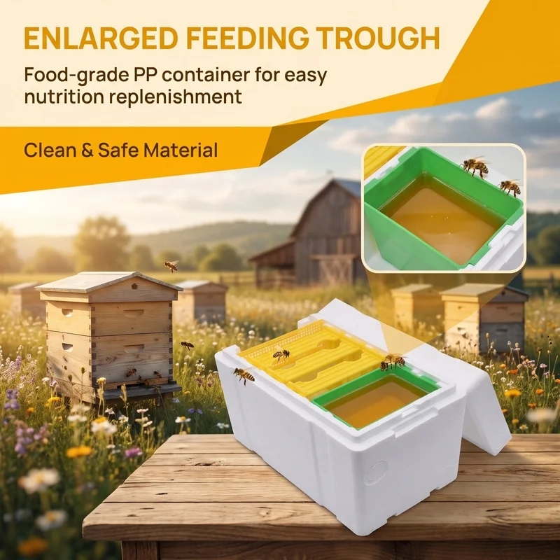 Small mating bee box Foam Insulated Mini Beehive Lightweight and Durable Queen bee mating, breeding, and keeping warm Outdoor be