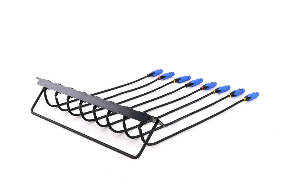 1-teiliges Gehäuse 8-Wege-1u-XLR-Jump-Rack mit XLR-Stecker-D-Stecker an XLR-Buchse Audio kabel 0,5 m-2,5 m oder kunden spezifisch – Detail 12