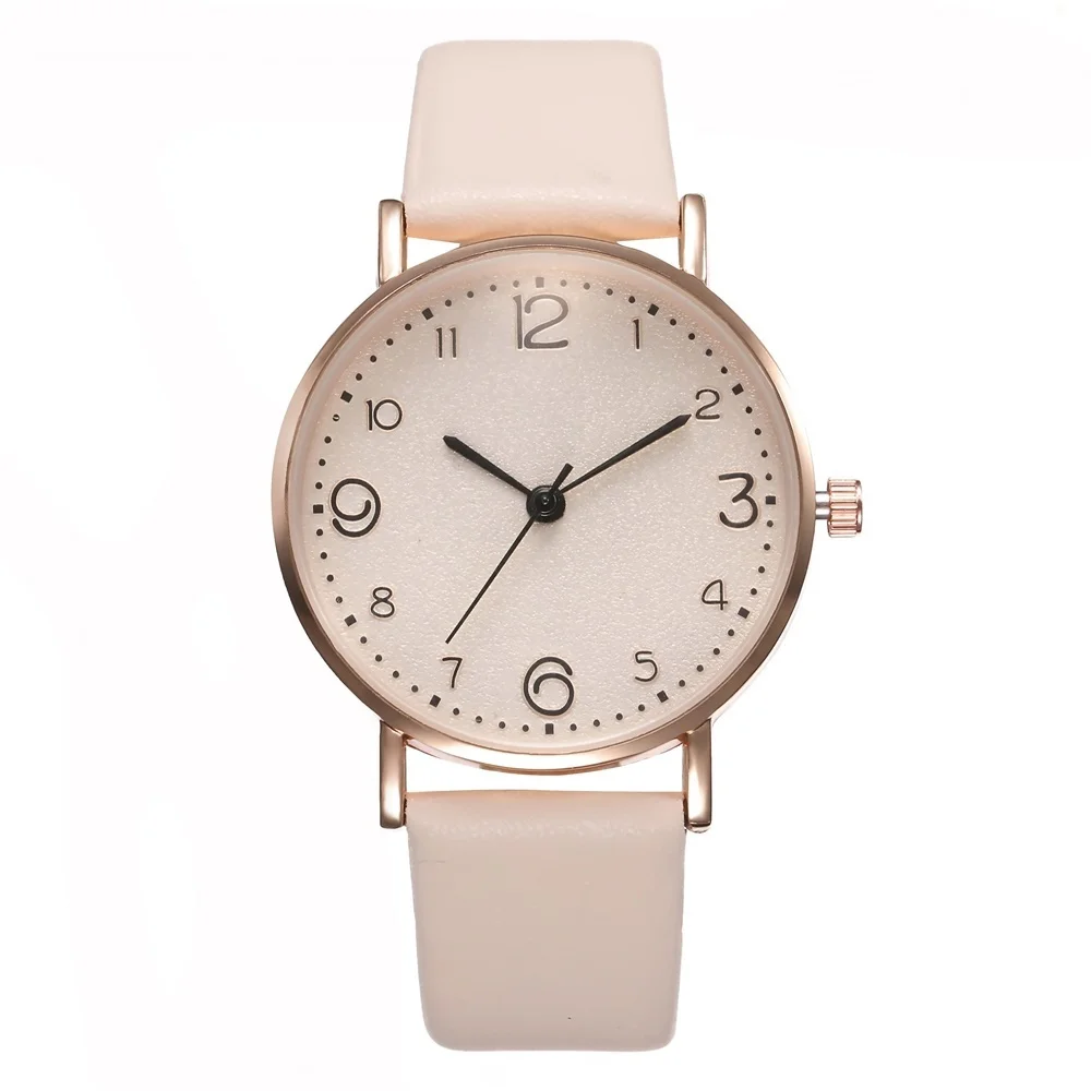 

Relogio Feminino Fashion Simple Women Watch Casual Leather Strap Dress Wristwatch Golden Ladies Watch Women Dress Clock Reloj